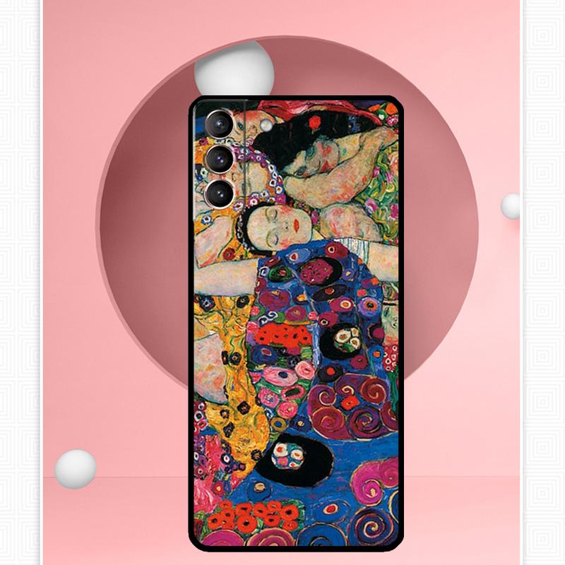 Чехол для телефона Samsung Galaxy S25 Ultra S20 S21 S22 S23 S24 Ultra S9 S10 Plus S25 FE с картиной Густава Климта "Поцелуй" Чехол Funda
