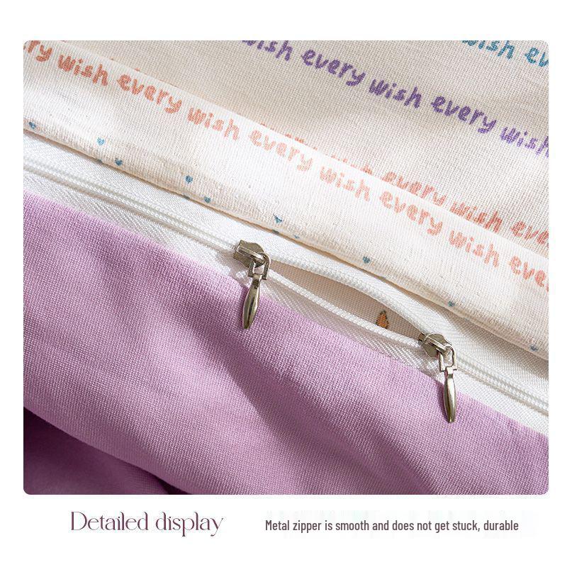 Двухслойный комплект постельного белья из чистого хлопкового муслина G5Z: Пододеяльник, Простыня и Наволочка - Можно стирать в машине и Настраиваемые