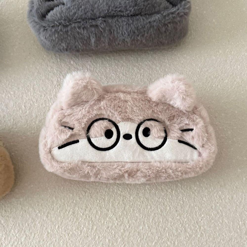 Large Capacity Pencil Case Cat Pen Pouch Funny Stationery Bag Gift