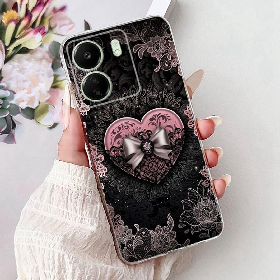 Для Xiaomi Poco C65 C 55 C 65 PocoM6 Pro 4G Чехол для телефона Милые Девушки Мультяшные Чехол Силиконовый Мягкий Прозрачный Бампер Оболочки 2025