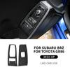 Real Carbon Fiber Car Door Window Switch Button Panel Trim Sticker For Subaru BRZ Toyota GR86    LHD RHD Accessories