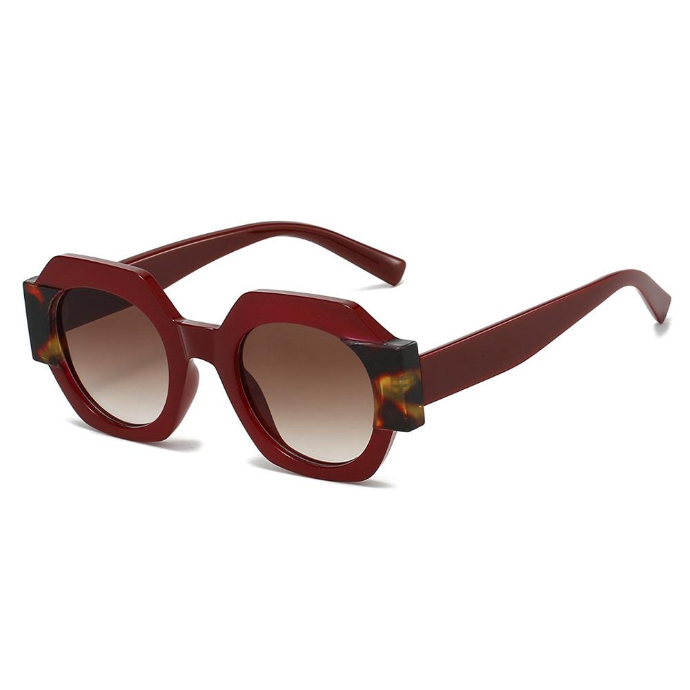 Роскошные Модные Женские Солнцезащитные Очки Квадратной Формы с Леопардовым Принтом Двухцветные Винтажные Оранжевые Градиентные Линзы Панк Мужские Солнцезащитные Очки Uv400