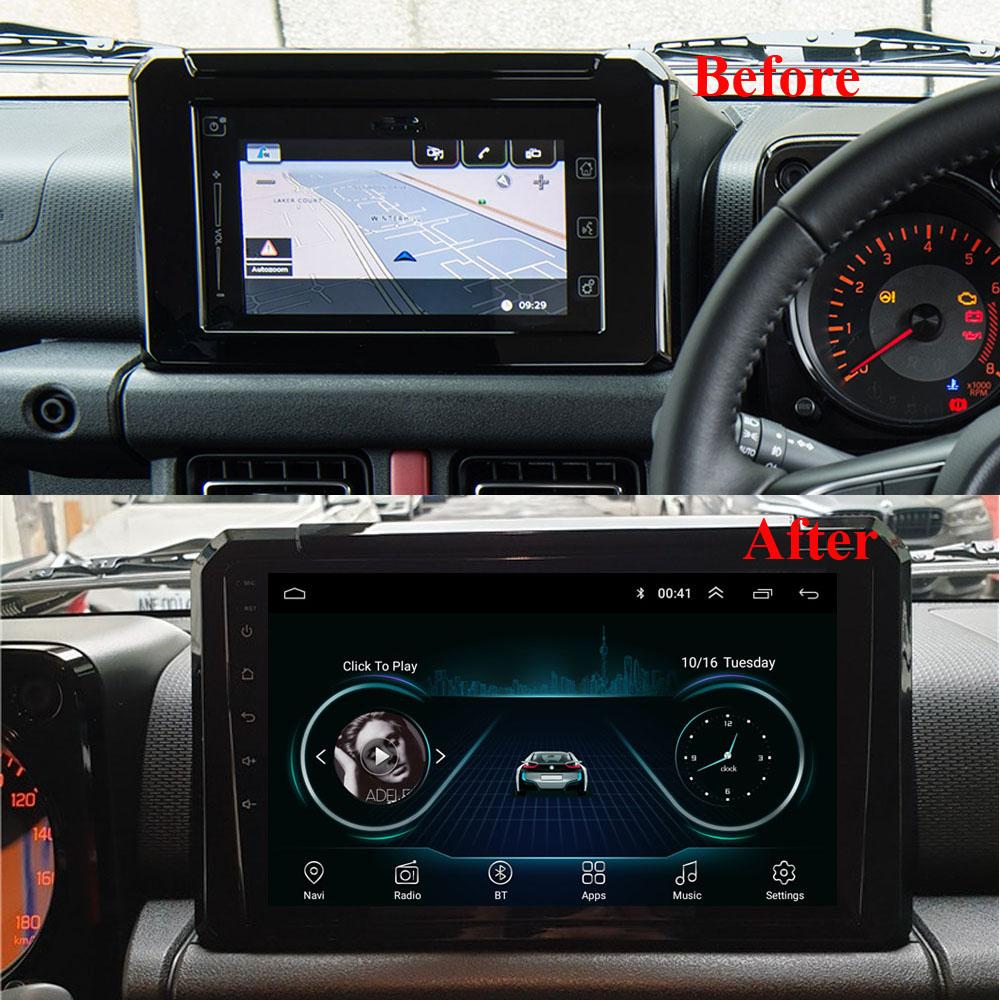 icreative Для Suzuki Jimny 2019 2020 9-дюймовый Android Carplay 2 Din автомобильный мультимедийный стереоплеер GPS-навигационная система