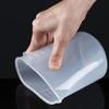 6Pcs/set Clear Plastic Graduated Measuring Cup Without Handle for Baking Beaker Liquid Measure Jug Cup Container