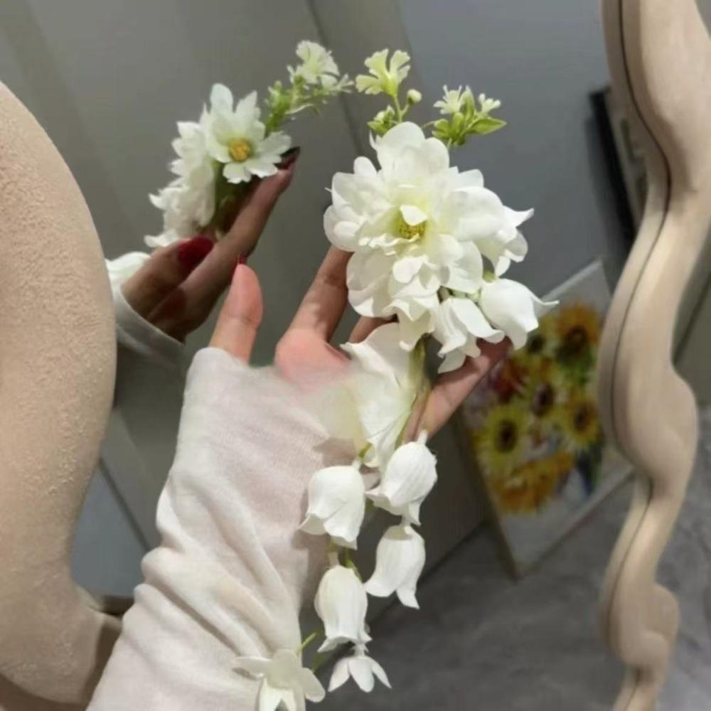 Colorful Hanfu Hair Accessories Ancient Style Chinese Style Hair Clip Flower Hairpin  Women