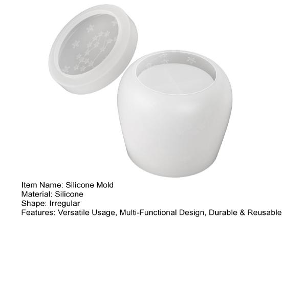 Формы из смолы с крышкой, силиконовые формы, подсвечники для бетона, литой воск, предотвращение утечки