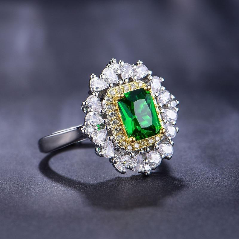 Sace Gems Классическое кольцо из медного сплава с цирконом, женские ювелирные изделия, свадебный подарок для вечеринки