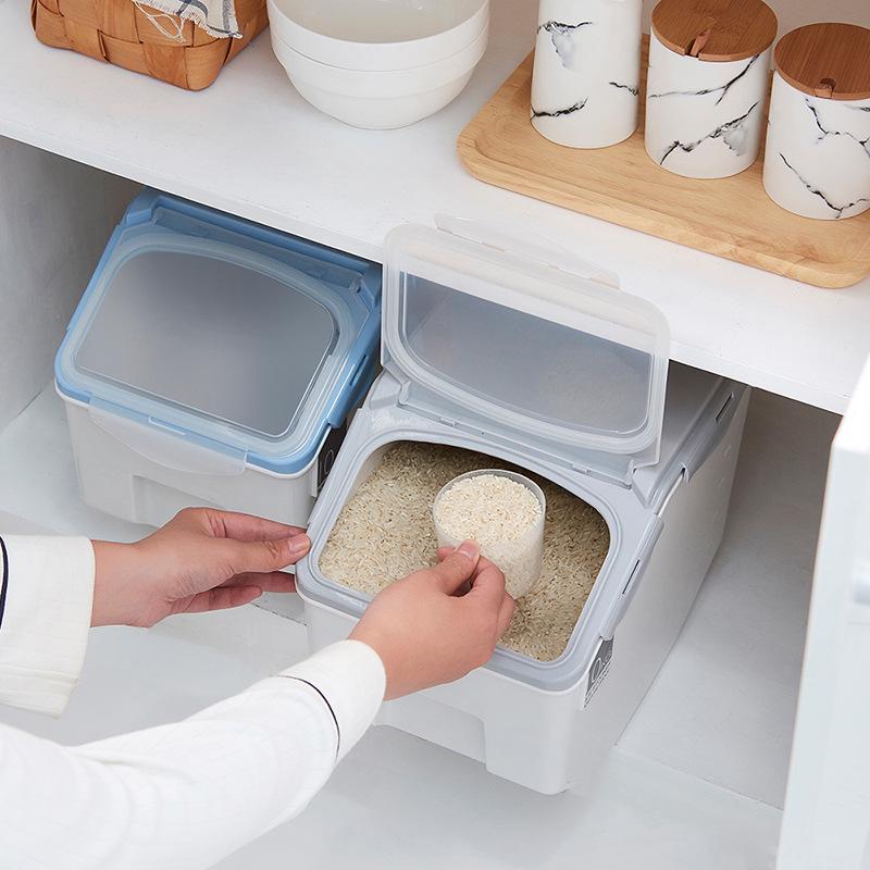 10 кг герметичный пластиковый контейнер для хранения риса - защита от насекомых и влаги