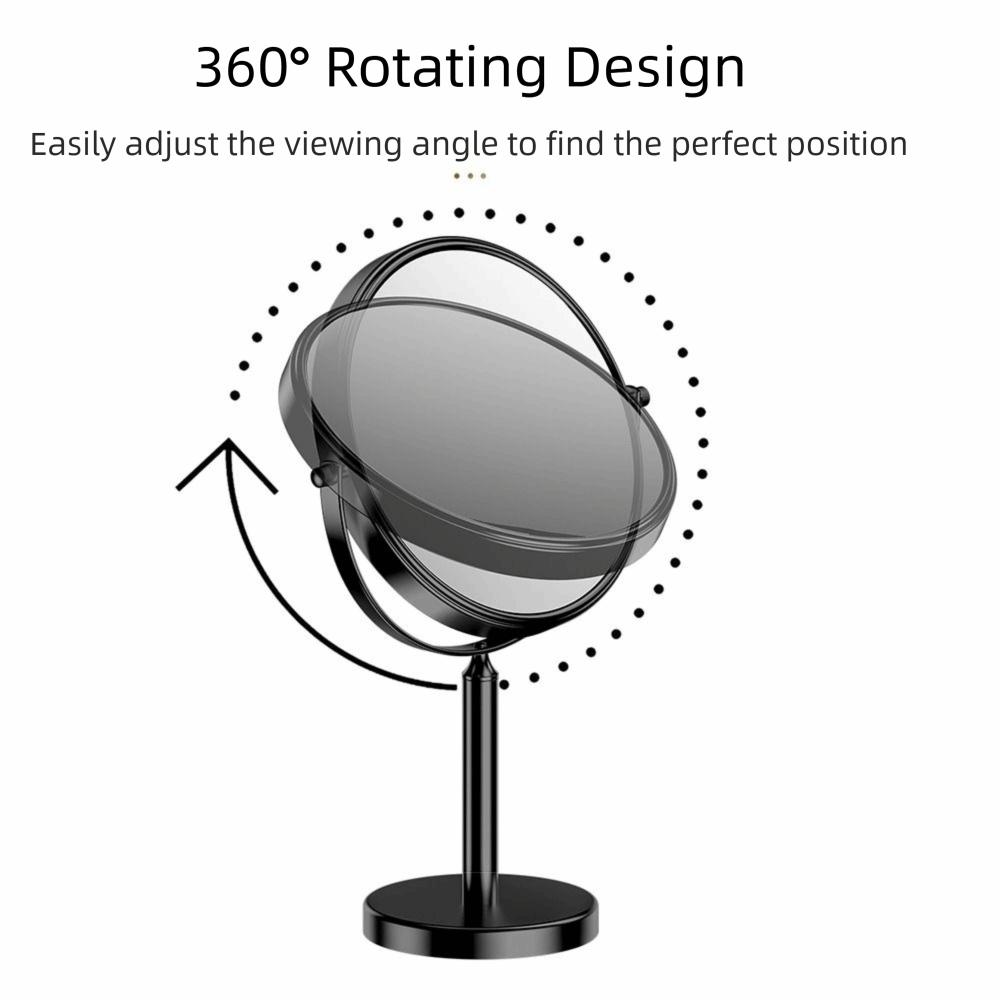 360 Rotating Magnifying Cosmetic Mirror Double Sided Swivel Vanity Mirror  Dressing Table