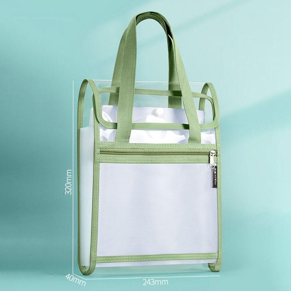 13-слойная прозрачная сумка для файлов Прозрачная сумка для хранения данных Школьные канцелярские принадлежности