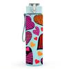 1PC Multi Color Heart Seamless Print 750ml Color Plastic Sports Water Bottle Leakproof Flip Straw Lid Suitable for Sports Office Home Use