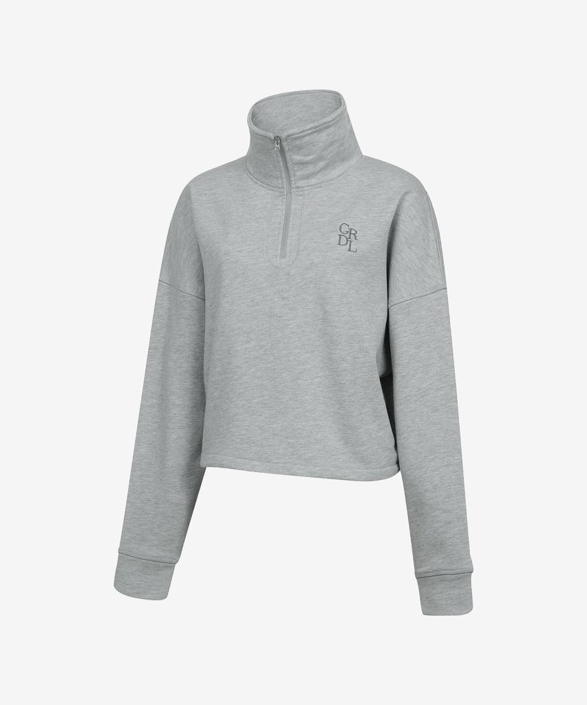 GRANDE LINE Collared Crop Sweatshirt_4 Colors
