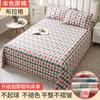 Простыни из хлопка и льна Four Seasons King Queen Size Постельное белье с цветочным принтом Простыня для взрослых Бытовой матрас Чехол от пыли