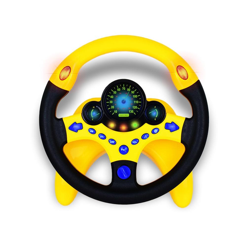 Toy Car Wheel Kids Baby Interactive Toys Children Steering Wheel with Light Sound Simulation Driving Car Toy Education Toy Gift