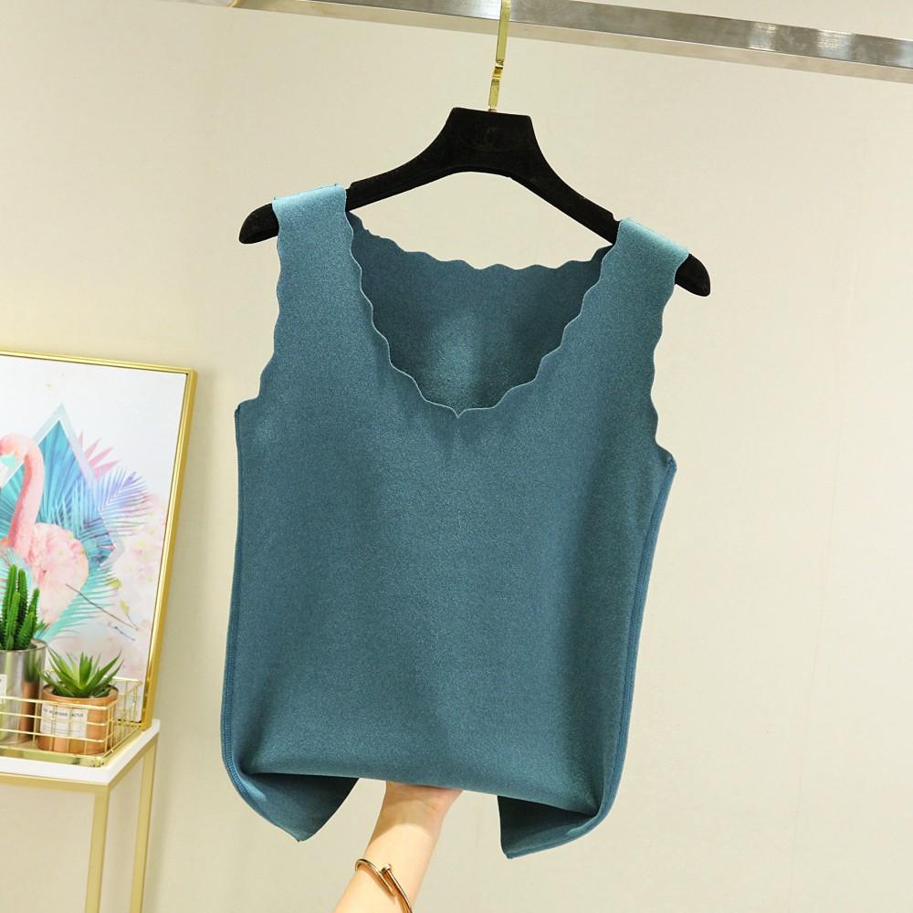 Бесшовное термобелье Dralon, топы с v-образным вырезом, осень-зима, утепленные топы на бретелях, базовый жилет