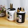 Plastic Utensil Holder Cutlery Drainer Kitchen Tableware Storage Bucket Chopstick Spoon Storage Rack 3 Divided Silverware Holder