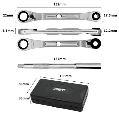 PWT 30-Piece Bit Socket Wrench Set (C30SSSET) by Japan Manufacturer, Includes 1/4-Inch Super Short Sockets, Bits, and Ratchets, Perfect for Car, Motor