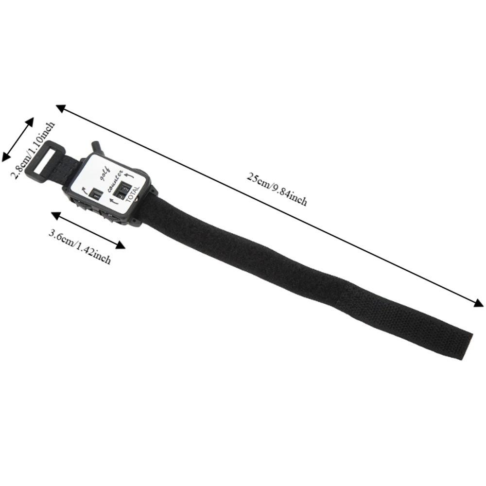 4pcs Manual Counting Dial Score Keeper Easy-Press Button Wristband Counter Sports Training