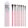 RANCAI 7-Piece Eyeshadow Brush Set with Pure Horse Hair for Smoky Makeup