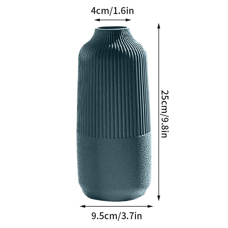 Ваза для цветов в скандинавском стиле, имитация керамического пластикового цветочного горшка, бутылка для хранения цветов, гостиная, современные украшения для дома, украшения