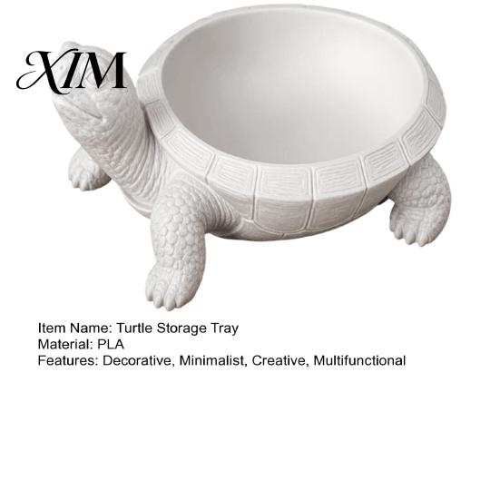 Turtle Storage Tray 3D Printed Tray, Decorative Jewelry for Necklaces Durable PLA Resin Rings, Creative Desktop Organizer Living Room Bedroom