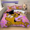 3pcs Scooby Doo Domingou Bedding Set - Includes Quilt Cover and Pillowcases, Suitable for All Seasons, Machine Washable - Ideal Gift for Family and Fr