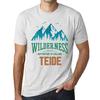 Homme Graphique  Tee Shirt Graphic T Shirt Wilderness TEIDE White Smoke