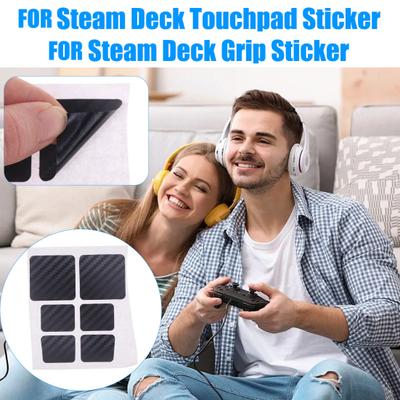 6 шт./комплект Защитная наклейка на тачпад Совместимо для Steam Deck Водонепроницаемый ПВХ Игровая консоль Трекпад