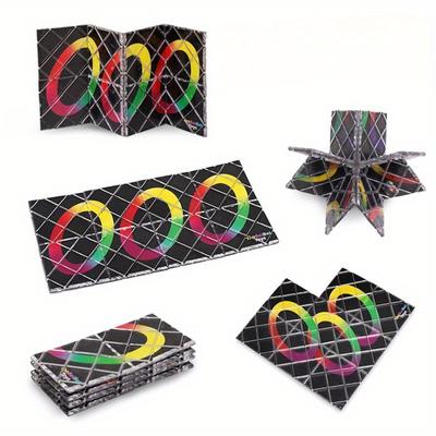 1 шт. Twisty Cubo Magician Professional Cube Classic Toys Cube Puzzle 8 панелей Складные кубики-головоломки Игрушки Монтессори Развивающие игрушки для раннего развития