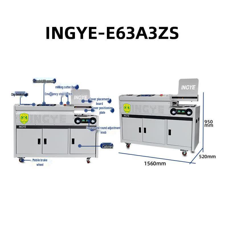 INGYEE A3 Automatic Wireless Hot Melt Glue Binding Machine CN plug (adapter included)