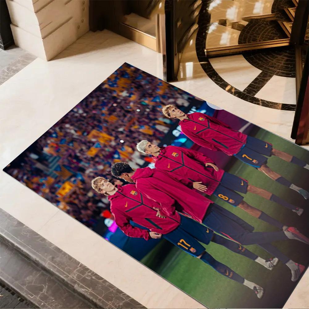 Lamine Yamal's Barcelona Skills Floor Mat Suitable for Bedrooms Study room Balcony Hallway Antislip Carpet Office home decor Best for Christmas