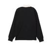 adidas Мужская спортивная футболка-поло с длинным рукавом 3 полоски Core Black KE3576