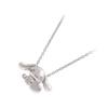 Cinnamoroll Silver Necklace Cinnamon Sanrio Initials Can Be Engraved [Cinnamoroll]