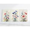 Blue Pink Watercolor Wildflowers Poster Canvas Print Botanical Realistic Flower Wall Art Floral Summer Meadow Minimalist Decor