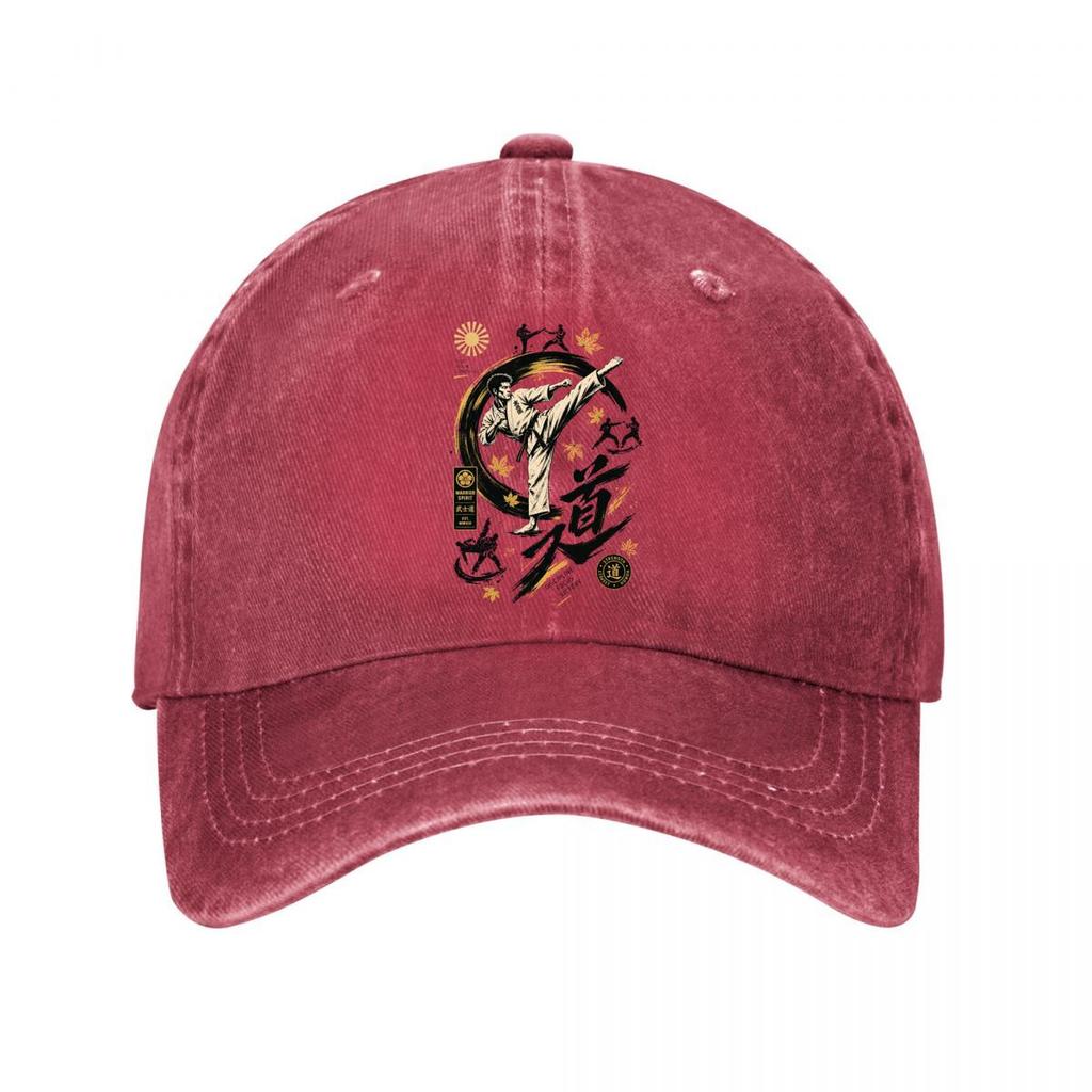 Винтажная бейсболка с вышивкой Bushido Martial Spirit, новая, винтажная, стираная хлопковая, кепка от солнца