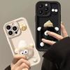 Применимый чехол для мобильного телефона iPhone15promax трехмерные плюшевые брикеты 17 Apple 15pro мягкий чехол 13 противоударный воздушный
