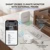 Умный термометр-гигрометр Zigbee с зондом, датчик температуры жидкости для бассейна, холодильника, морозильной камеры, для 2MQTT TUYA Smart Life