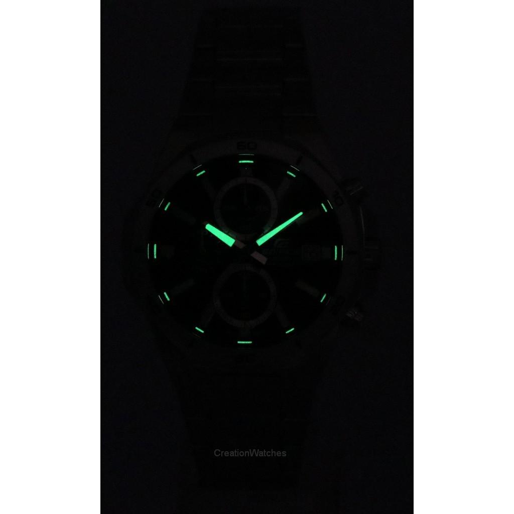 Casio Edifice Classic Standard Chronograph Аналоговые кварцевые мужские часы с черным циферблатом EFV-640D-1A 100M