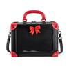 PU Leather Tote Bag for Women Gothic Satchel Bag with Display Insert for Anime Pins & Button Badges Y2k Tote Shoulder Bag Handbag Crossbody Bags