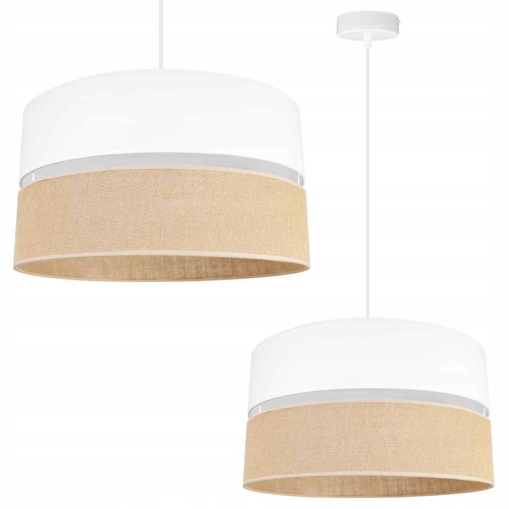 Pendant lamp, chandelier, ceiling lampshade, 40 cm, white