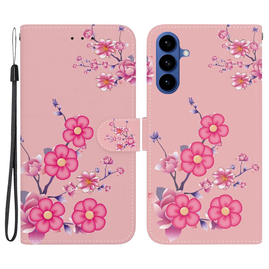 For Samsung Galaxy S26+ Wallet Phone Case Anti-Drop Pattern Printing Leather Flip Cover with Strap