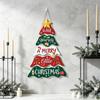 Handcrafted Christmas Door Sign Tiered Hanging Welcome Board Vintage Wall Pendant  Teachers