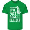 Live Fast Rock Harder Guitar Roll Music Unisexs Light Cotton TShirt