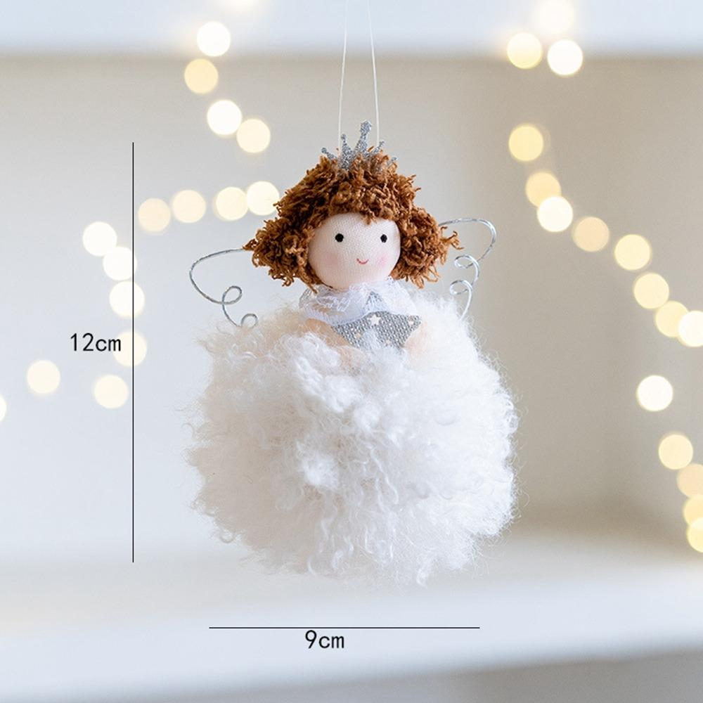 Angel Girl Christmas Angel Doll Drop Ornaments Hanging Pendant Plush Toy Pendant Party Gift Old Man Snowman Xmas Tree Pendant