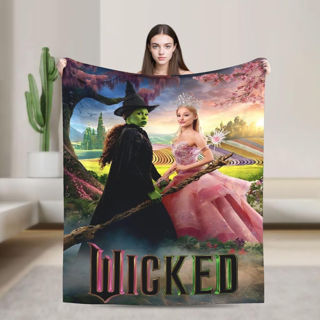 Wicked Warm Soft Blanket Kids Plush Bedding Throws Funny Bedroom Flannel Bedspread Sofa Bed Cover