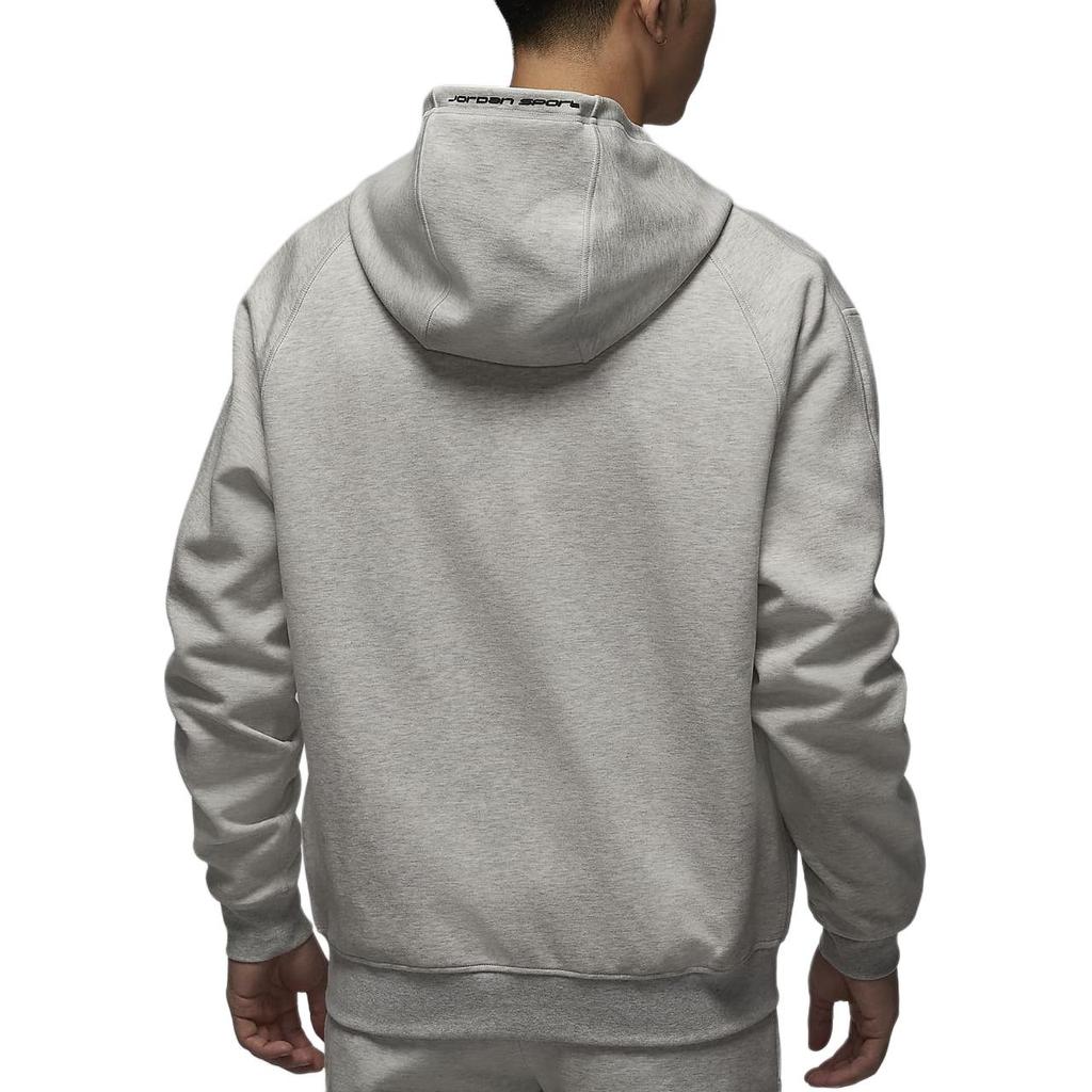 Jordan Sporthoop FW24 Dri-FIT Модная минималистичная толстовка с капюшоном на молнии Мужская толстовка Меланжево-серая черная FV8603050