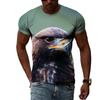 Summer Fashion Animal Birds Eagle Graphic T Shirts For Men 3D Print Hip Hop Harajuku Personality Round Neck Short Sleeve Top