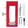 Door Hinge Router Jig Plastic Adjustable Door Lock Hole Locator Mortiser Template for Length 3in To