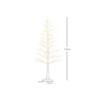 Arbre lumineux artificiel - MUVOE - 150 cm - 600 LEDs blanc chaud - Branches flexibles - IP44