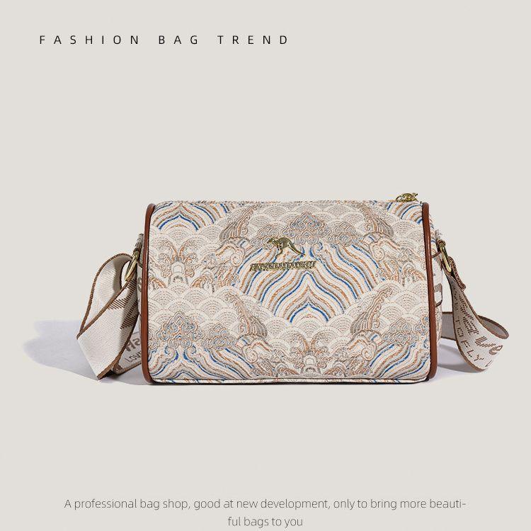 3D женская подушка широкополосная большой вместимости одноплечная цилиндрическая сумка кроссбоди для уличного сочетания